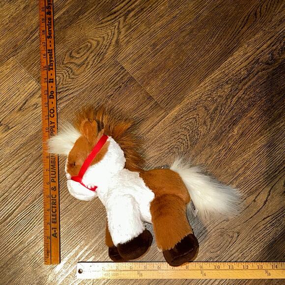 BREYER Bridle Buddies Pinto Plush Horse Pony White Brown 9" Weighted Soft - Picture 8 of 10